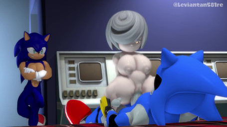 5_toes aged_up anthro anthro_penetrating anus areola balls being_watched belly big_areola big_balls big_breasts big_butt big_penis black_sclera blue_body blue_fur blue_hair bodily_fluids bouncing_balls bouncing_breasts bouncing_butt breast_jiggle breasts butt clothing cowgirl_position crossed_arms cum cum_in_vagina cum_inflation cum_inside curvy_figure erection excessive_cum excessive_genital_fluids feet female fetal_movement footwear from_front_position fur genital_fluids genitals glistening glistening_body glistening_breasts glistening_skin gloves green_eyes grey_hair group group_sex hair hair_over_eye handwear huge_balls huge_butt human_penetrated impregnation inflation inside jiggling long_hair looking_at_another looking_at_partner machine male male/female male_on_human mating_press multicolored_body multicolored_fur nipples nude nude_anthro nude_female nude_human nude_male on_bottom on_top pale_body pale_skin penetration penile penile_penetration penis penis_in_vagina plump_labia pregnant red_clothing red_eyes red_footwear red_shoes red_sneakers sex shoes short_hair short_tail shortstack slightly_chubby smile sneakers tail tan_body tan_fur teeth text thick_thighs threesome throbbing throbbing_penis toes trio two_tone_body two_tone_fur vaginal vaginal_penetration voluptuous voluptuous_female voluptuous_human vulva white_clothing white_gloves white_handwear wide_hipped_female wide_hipped_human wide_hips leviantan581re kabalmystic_(modeler) sega sonic_frontiers sonic_the_hedgehog_(series) metal_sonic sage_(sonic) sonic_the_hedgehog eulipotyphlan hedgehog human mammal robot 16:9 2026 3d_(artwork) 3d_animation 4k absurd_res animated artist_name digital_media_(artwork) hi_res high_framerate long_playtime no_sound source_filmmaker_(artwork) video watermark widescreen incest_(lore) sibling_(lore)