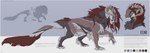 ambiguous_gender claws color_swatch fangs feral fur horn paws quadruped sabertooth_(anatomy) solo tail teeth text tongue tongue_out conditional_dnp oouna echo_(zwerewolf) felkin absurd_res english_text hi_res model_sheet nonbinary_(lore)