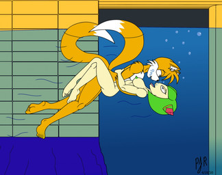 anthro canon_couple duo female interspecies male male/female nude plant sex underwater underwater_sex water teamavalanchemember2 4kids_entertainment sega sonic_the_hedgehog_(series) sonic_x tms_entertainment cosmo_the_seedrian miles_prower canid canine elemental_creature flora_fauna fox humanoid mammal seedrian