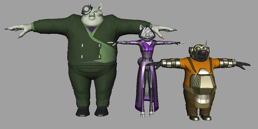 claws clothing coat cybernetics eyewear female goggles group lineup machine male obese overweight size_difference suit topwear janner3d domestic_cat eulipotyphlan felid feline felis mammal mole_(animal) 2013 3d_(artwork) archived_source digital_media_(artwork) model_sheet unfinished