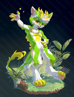 2_horns 4_fingers anthro crotch_tuft dragon_horn dragon_tail feet fingers flower fur gesture gradient_background green_body green_fur hindpaw horn inner_ear_fluff kemono looking_at_viewer male multicolored_body multicolored_fur open_mouth pawpads paws plant plant_pot pose potted_plant red_eyes simple_background solo sparkles standing star tail tuft waving waving_at_viewer white_body white_fur yellow_body yellow_fur unknown_artist mythology honlem dragon furred_dragon furred_scalie mythological_creature mythological_scalie scalie 2025 cel_shading digital_drawing_(artwork) digital_media_(artwork) distracting_watermark full-length_portrait portrait shaded watermark