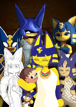 annoyed anthro bangs big_ears blank_stare blue_hair clothing dress egyptian egyptian_clothing female fur gold_(metal) gold_jewelry group grumpy hair headdress holding_head humor jewelry looking_at_viewer monochrome_sketch short_hair sketchy text uraeus white_clothing white_dress yellow_body yellow_fur abyss_creature_(artist) alberto_omega dragonweirdo drawligator minus8 stingercorps jawsfm_(modeler) animal_crossing ankha_zone image_comics invincible_(image_comics) nintendo tsukihime type-moon ankha_(animal_crossing) neco-arc villager_(animal_crossing) domestic_cat felid feline felis mammal 3d_(artwork) absurd_res crossover digital_media_(artwork) hi_res line_art meme watermark
