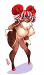 anthro areola bangs bell bent_over big_breasts big_butt biped black_nose blue_eyes breasts brown_body brown_fur butt butt_grab chest_tuft collar female fur grope hair hand_on_butt holidays hooves long_hair looking_at_viewer multicolored_hair nipples nude open_mouth pigtails pink_nipples pubes red_hair simple_background solo spots standing stripes tan_body tan_fur thick_thighs tongue tuft white_background white_body white_fur white_hair wide_hips luvon christmas hollandworks penelope_(hollandworks) deer mammal new_world_deer reindeer 2014