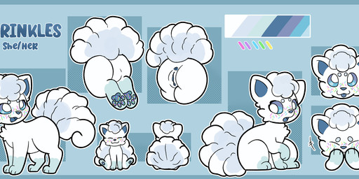 anus blue_pawpads butt clitoris digitigrade female feral freckles fur genitals gloves_(marking) green_body green_fur hair humanoid_genitalia humanoid_vulva leg_markings markings multi_tail pawpads quadruped socks_(marking) solo sprinkles_on_face sprinkles_on_paws tail text vulva white_body white_ears white_fur white_hair white_tail strawberryvixen nintendo pokemon sprinkles_(ashe_infinity) alolan_form alolan_vulpix generation_7_pokemon pokemon_(species) regional_form_(pokemon) absurd_res hi_res model_sheet