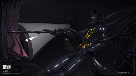 latex male male/male canid canine canis mammal wolf absurd_res hi_res