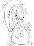 abdominal_bulge anthro belly big_belly duo male male/male oral_vore soft_vore vore shadydaone idw_publishing sega sonic_the_hedgehog_(comics) sonic_the_hedgehog_(idw) sonic_the_hedgehog_(series) rough_the_skunk vector_the_crocodile crocodile crocodilian mammal mephitid reptile scalie skunk absurd_res hi_res