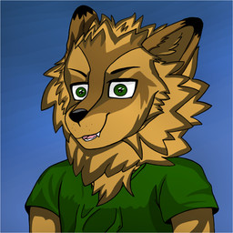 anthro clothing fluffy fluffy_ears green_eyes male muzzle_(object) shirt solo teeth tongue topwear yellow_body lackydayz fan_character fred_(lackydayz) felid feline lion mammal pantherine 1:1 digital_media_(artwork) hi_res