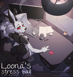 arched_back ashtray balls bdsm bell bell_choker bell_collar beverage big_butt black_lips black_lipstick black_nose bored bottomwear butt chair choker cigarette claws clothed clothing cock_and_ball_torture coffee coffee_mug collar computer computer_keyboard computer_mouse computer_screen container crop_top crumpled_paper cup dark_room denim denim_bottomwear denim_clothing denim_shorts detailed_background dominant dominant_female drinking drinking_straw duo ear_piercing electronics eyebrow_piercing facial_piercing feet female flat_screen freckles fully_clothed fully_restrained fur furniture genital_torture genitals grey_body grey_fur grey_hair hair high-angle_view imminent_ballbusting imminent_cbt imminent_torture inside jewelry keyboard light_bulb lips lipstick looking_away makeup male mug necklace night nude office office_chair office_setting office_worker paper paws pen piercing post-it_note red_balls red_eyes restrained shirt shorts smoking smoking_cigarette solo stained stressed stuck stuck_balls submissive submissive_male teaser thick_thighs tired topwear trash_can uwu white_body white_fur white_hair working amazinky among_us deltarune five_nights_at_freddy's hellaverse helluva_boss innersloth loss scottgames undertale_(series) vaporeon_copypasta chris_chan jackenstein loona_(helluva_boss) moxxie_(helluva_boss) absurd_res hi_res meme promotional_material