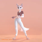 1:1 2024 3d_(artwork) 3d_animation animated animation_meme anthro artist_name barefoot big_tail black_nose bottomwear brown_body brown_clothing brown_fur brown_shirt brown_topwear canid canine canis cheek_tuft clothing dancing digital_media_(artwork) ear_piercing facial_tuft fany_(foxdee) feet female fox foxdee_foxtail fur gesture gloves_(marking) hand_gesture jewelry looking_at_viewer loop mammal markings meme multicolored_body multicolored_fur music necklace pants piercing pink_background pink_theme pointing pokedance shaking_hips shirt signature simple_background smile smiling_at_viewer solo sound tail tail_motion tailwag tan_body tan_fur topwear true_fox tuft webm white_body white_bottomwear white_clothing white_fur white_pants