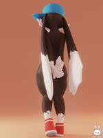 anthro anus balls big_ears black_body black_fur butt clothing erection femboy footwear foreskin fur genitals hat headgear headwear humanoid_genitalia humanoid_penis male nude penis shoes solo standing white_body white_fur young young_anthro patcheeks bandai_namco klonoa_(series) klonoa domestic_cat felid feline felis hybrid mammal 3:4 3d_(artwork) animated digital_media_(artwork) hi_res no_sound short_playtime turntable_(animation) webm