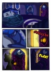 ambiguous_gender bed bedroom blue_body blue_fur cielo_rey comic door duo equid equine eyes_closed fan_character female feral flat_colors flightless friendship_is_magic fur furniture hasbro horn horse inside intelligent-zombie mammal my_little_pony pillow pony princess_luna_(mlp) sleeping