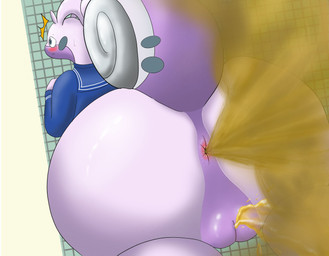 anthro anus bathroom big_butt blush bodily_fluids butt butt_focus clothing fart fart_cloud fart_fetish farting_at_viewer female genital_fluids genitals glistening glistening_body huge_fart inside multicolored_body peeing pokemorph presenting public_restroom purple_body school_uniform solo surprised two_tone_body uniform urine urine_stream vulva watersports drain_scat mythology nintendo pokemon dragon generation_8_pokemon hisuian_form hisuian_goodra mythological_creature mythological_scalie pokemon_(species) regional_form_(pokemon) scalie absurd_res hi_res