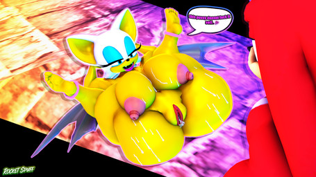 anthro bedroom_eyes big_breasts big_butt bodily_fluids breasts butt duo fangs feet female genital_fluids hands_behind_head humanoid_feet imminent_sex inviting_to_sex lying male membrane_(anatomy) membranous_wings narrowed_eyes on_back on_ground plantigrade presenting seductive speech_bubble spread_legs spreading sweat sweatdrop teasing teeth text thick_thighs vaginal_fluids wings rocketspuff kabalmystic_(modeler) sega sonic_the_hedgehog_(series) knuckles_the_echidna rouge_the_bat bat echidna mammal monotreme 16:9 3d_(artwork) digital_media_(artwork) english_text hi_res widescreen
