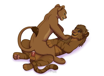 4_toes animal_genitalia animal_penis animal_vulva anus balls balls_blush blush bodily_fluids bodily_fluids_in_pussy body_blush canon_x_oc cum cum_drip cum_in_vagina cum_inside dominant dominant_female dripping duo ejaculation feet feline_genitalia feline_penis feline_vulva female female_feral female_penetrated feral feral_on_feral feral_penetrated feral_penetrating feral_penetrating_feral fur genital_fluids genitals leaking_cum lion_penis male male/female male_feral male_penetrating male_penetrating_female mane multicolored_body multicolored_fur on_another penetration penis pinned pinned_to_ground raised_tail scar sex short_mane simple_background smile smiling_at_another smiling_at_partner spiked_penis spikes spikes_(anatomy) spread_legs spreading striped_body striped_fur stripes tail tail_anus tail_tuft toes tuft vaginal vaginal_penetration vulva white_background yellow_sclera miuyki disney the_lion_king fan_character nala_(the_lion_king) felid feline hybrid liger lion mammal pantherine absurd_res digital_drawing_(artwork) digital_media_(artwork) hi_res shaded