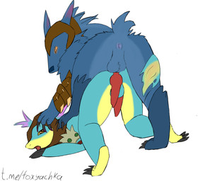 anal anthro balls claws duo feet fur genitals hood knot knotted_penis male male/male nude open_mouth penis sex simple_background stepped_on tail toe_claws tongue tongue_out white_background dota valve valve_corporation slark_the_nightcrawler ulfsaar_the_ursa_warrior aquatic bear fish mammal absurd_res hi_res
