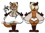 2017 abbi_(coloncapitalt) anthro areola big_breasts big_butt blonde_hair breasts butt canid canine coloncapitalt curvy_figure digital_media_(artwork) female fox front_view hair huge_breasts hyper hyper_breasts mammal nipples nude rear_view red_fox simple_background solo standing thick_thighs true_fox voluptuous wide_hips