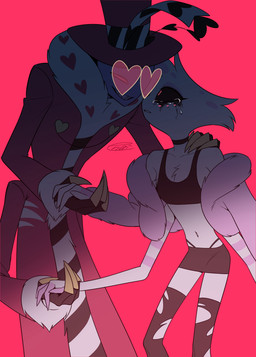 4_arms bodily_fluids crying duo eyewear glasses hand_holding heart_glasses makeup male multi_arm multi_limb red_background running_makeup simple_background tears enaic31 hazbin_hotel hellaverse angel_dust valentino_(hazbin_hotel) animal_humanoid arachnid arthropod arthropod_humanoid demon demon_humanoid humanoid insect insect_humanoid lepidopteran lepidopteran_humanoid moth_humanoid spider absurd_res hi_res