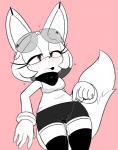 2018 after_masturbation anthro archie_comics blush bodily_fluids bottomwear breasts camel_toe canid canine clothed clothing digital_media_(artwork) eyelashes eyewear female fennec_fox fingering fox fur genital_fluids gloves hair handwear heart_symbol hi_res legwear looking_at_viewer mammal medium_breasts nipple_outline open_mouth sega shorts simple_background solo sonar_the_fennec sonic_the_hedgehog_(archie) sonic_the_hedgehog_(comics) sonic_the_hedgehog_(series) standing stockings sweat tenshigarden true_fox vaginal vaginal_fingering vaginal_fluids wide_hipped_female wide_hips