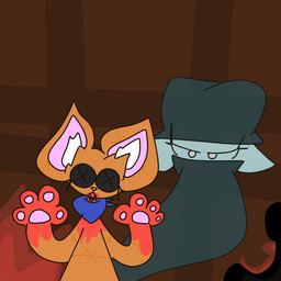 anthro blood blood_on_hand blood_stain bodily_fluids corpse detective female plushie possession simple_background solo arte_misee domestic_cat felid feline felis ghost mammal spirit 1:1