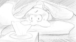 16:9 animal_crossing anthro bed bed_sheet bedding blush bodily_fluids dragonweirdo fluffy fluffy_tail furniture hi_res male mammal marshal_(animal_crossing) monochrome nintendo pillow rodent sciurid solo sweat tail tissue tissue_box tree_squirrel widescreen