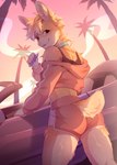 anthro bottomwear butt car clothed clothing collar dolphin_shorts femboy fully_clothed fur hair hotpants looking_at_viewer looking_back male short_tail shorts solo tail tan_body tan_fur vape vape_pen vaporwave vehicle fumiko juice_(juicebun) lagomorph leporid mammal rabbit 2023 absurd_res hi_res nonbinary_(lore)