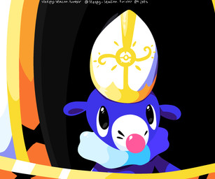 Rating: s
ID: 5703861
Date: 2025-07-12 12:47:47 -0400
Status: active
Score: 21
2025 6:5 ambiguous_gender black_eyes blue_body clothing dated feral generation_7_pokemon hat headgear headwear hi_res looking_at_viewer markings mitre nintendo pokemon pokemon_(species) pope popplio religious_clothing religious_headwear signature sleepy_sealion solo whisker_markings post #5703861