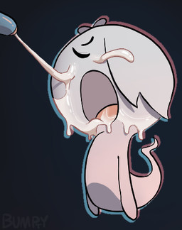 bodily_fluids cum cum_in_mouth cum_inside cum_on_face duo eyes_closed female female_focus floating genital_fluids genitals loli male male/female not_furry open_mouth penis simple_background solo_focus tongue young young_female bumpty_(artist) cartoon_network the_amazing_world_of_gumball carrie_krueger gumball_watterson ghost spirit low_res