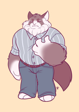 anthro big_claws bottomwear claws clothed clothing denim denim_bottomwear denim_clothing eyes_closed fully_clothed jeans male pants pattern_clothing pattern_shirt pattern_topwear shirt simple_background solo standing striped_clothing striped_shirt striped_topwear stripes toony topwear marshmallowfury gus_(marshmallowfury) domestic_cat felid feline felis mammal siamese_cat 2015 digital_drawing_(artwork) digital_media_(artwork) hi_res