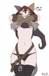 armwear belt blush blush_stickers breasts brown_eyes brown_hair clothed clothing female fur hair legwear navel panties simple_background smile solo stockings text thigh_gap thigh_highs underwear undressing white_background arbuzbudesh nathy_(arbuzbudesh) animal_humanoid cat_humanoid felid felid_humanoid feline feline_humanoid human humanoid mammal mammal_humanoid 2016 english_text