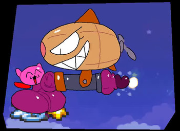aircraft airship ambiguous_gender balls big_balls big_penis black_eyes bodily_fluids cum cumshot duo ejaculation erection eyes_closed genital_fluids genitals grin happy huge_balls huge_penis hyper hyper_balls hyper_genitalia hyper_penis improvised_sex_toy looking_pleasured machine male masturbation not_furry open_mouth outside penetrable_sex_toy penile penis pink_body sex_toy sharp_teeth smile teeth tongue vehicle superiorfox kirby_(series) nintendo kabula_(kirby) kirby living_aircraft living_machine living_vehicle waddling_head 2025 2d_animation animated digital_media_(artwork) frame_by_frame loop no_sound short_playtime video