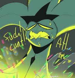 bite biting_lip biting_own_lip bodily_fluids cum empty_eyes genital_fluids male self_bite simple_background solo sweat sweatdrop teeth yellow_eyes saucymist hellaverse helluva_boss mammon_(helluva_boss) demon humanoid 2023 digital_drawing_(artwork) digital_media_(artwork)