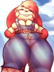 2014 anthro big_breasts breasts chubby clothing female first_person_view hi_res looking_at_viewer nintendo plusle pokémon red_eyes sheela solo suspenders thick_thighs tight_clothing torn_clothing video_games voluptuous wide_hips
Rating: Questionable
Score: 7
User: Fur_in_the_dark
Date: February 06, 2014