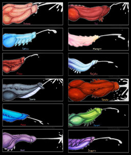 2_penises animal_genitalia animal_penis armored_penis big_penis bioluminescence bioluminescent_penis black_background blue_penis bodily_fluids chart cum cum_drip curved_penis dripping ejaculation frilled_penis genital_fluids genitals glowing glowing_genitalia glowing_penis green_penis grey_penis hemipenes knot knotted_penis male multi_genitalia multi_penis penile_spines penis penis_chart penis_size_difference pink_penis purple_penis red_penis ridged_knotted_penis ridged_penis simple_background small_penis spiked_penis spikes spikes_(anatomy) text vein veiny_penis puppetmaster13uwu bleach_(series) jujutsu_kaisen kimetsu_no_yaiba mythology naruto aizen_sousuke geto_suguru gojo_satoru kenjaku_(jujustsu_kaisen) madara_uchiha mama_fushiguro_(jujutsu_kaisen) muzan_kibutsuji nanami_(jujutsu_kaisen) sparda_(devil_may_cry) sukuna_(jujutsu_kaisen) takaba_fumihiko_(jujutsu_kaisen) toji_fushiguro ambiguous_species dragon dragon_taur mythological_creature mythological_scalie scalie taur english_text