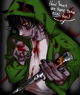 anthro black_hair blood blood_on_clothing blood_on_hand bodily_fluids clothing colored_nails ear_piercing ear_ring green_eyes grey_body grey_skin hair holding_object holding_weapon hoodie knife male messy_hair nails nosebleed open_mouth open_smile piercing pointy_ears ring_piercing shirt short_hair simple_background smile solo speech_bubble switchblade_knife text topwear weapon yellow_sclera ddcrushh dylan_(ddcrushh) felid feline mammal absurd_res digital_drawing_(artwork) digital_media_(artwork) half-length_portrait hi_res portrait trans_(lore) trans_man_(lore)
