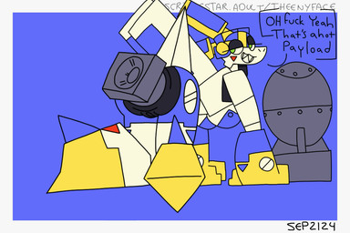 aircraft airplane anal anal_penetration anus big_breasts big_butt breasts butt female female_penetrated genitals improvised_sex_toy kneeling looking_back machine nuke penetration tail teeth vehicle vulva theenyface aeromorph animate_inanimate living_aircraft living_machine living_vehicle 3:2 animated
