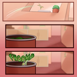bodily_fluids can cartoon_physics container falling feral food green_body inside kitchen male plant solo spinach tears thrown vegetable yellow_sclera waddledox gecko lizard reptile scalie 1:1 2026 comic digital_drawing_(artwork) digital_media_(artwork) hi_res