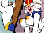4:3 ahegao anal anal_penetration anthro anthro_focus anthro_penetrated areola big_breasts breasts butt cinderace colored dark_body dark_skin duo faceless_character faceless_human faceless_male female female_focus female_penetrated generation_8_pokemon hi_res human human_on_anthro human_penetrating human_penetrating_anthro interspecies looking_pleasured male male/female male_penetrating male_penetrating_female mammal nintendo nipples orange_areola orange_nipples penetration penile penile_penetration penis_in_ass pokemon pokemon_(species) protagon sex solo_focus