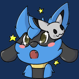 amazed emote male simple_background solo sparkles sparkling_eyes transparent_background quentinmimikyu nintendo pokemon hugo_the_riolu generation_4_pokemon pokemon_(species) riolu 1:1 alpha_channel