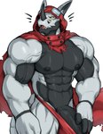 abs anthro areola barazoku barely_contained barely_contained_penis biceps big_bulge big_muscles big_penis bulge cape clothed clothing deltoids emanata erection erection_under_clothing eyewear eyewear_on_head genitals goggles goggles_on_head hand_on_penis hood horn huge_bulge huge_muscles huge_penis humanoid_genitalia humanoid_penis male muscular muscular_anthro muscular_male narrowed_eyes navel nipples non-mammal_nipples pecs penis serratus simple_background smile solo standing teeth tenting thick_arms thick_penis thick_thighs thong topless topless_anthro topless_male underwear vein white_background mixterart bandai_namco digimon digimon_(species) hackmon scalie 2025 absurd_res hi_res
