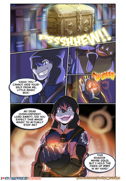 anthro blue_eyes bookshelf clothing furniture inside male open_mouth patreon_logo patreon_username smile solo text sollyz patreon canid canine canis mammal wolf chest_(disambiguation) 2020 comic english_text url