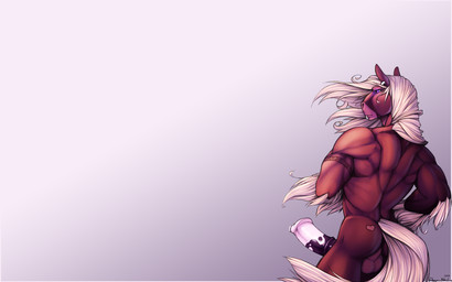 <3 animal_genitalia anthro back balls butt equine erection hair hi_res horse horsecock long_hair male mammal muscles nude penis piercing purple_eyes solo standing wallpaper wolfy-nail
Rating: Explicit
Score: 9
User: Numeroth
Date: April 07, 2014