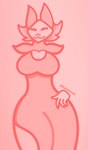 anthro big_breasts blush breasts clothed clothing dress female huniesnek solo thick_thighs deltarune softcore_works undertale_(series) tasque_manager humanoid absurd_res hi_res