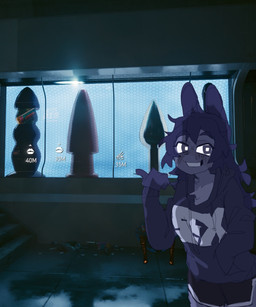 anthro black_bottomwear black_clothing black_shorts blue_body blue_ears blue_eyebrows blue_eyes blue_fur bottomwear buttplug clothed clothed_anthro clothed_female clothing detailed_background drawstring_hoodie drawstring_topwear eyebrow_through_hair eyebrows female female_anthro fingers floor fur hair hoodie plug_(sex_toy) sex_toy shorts smile solo stairs text text_on_clothing text_on_hoodie text_on_topwear thick_eyebrows topwear translucent translucent_hair white_sclera white_text puppy_in_space cd_projekt_red cyberpunk_2077 mini_(puppy_in_space) canid canine canis domestic_dog mammal 2024 digital_media_(artwork) english_description hi_res