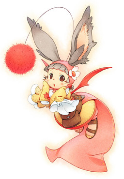 antennae_(anatomy) bag bat_wings belt brown_eyes clothing dress female flower flying footwear gradient gradient_background grey_hair hair hat headgear headwear long_ears membrane_(anatomy) membranous_wings open_mouth plant pom_antennae sandals shoes simple_background sleeves_past_wrists solo white_background wings om_(nk2007) final_fantasy final_fantasy_tactics final_fantasy_xii square_enix gurdy_(final_fantasy) animal_humanoid humanoid ivalician_moogle mammal moogle full-length_portrait portrait