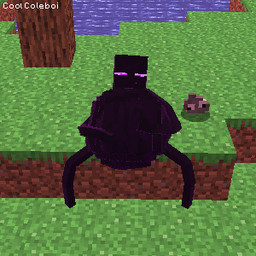 ambiguous_gender ambiguous_prey belly big_belly digestion_implied duo heart_symbol holding_belly male male/ambiguous oral_vore sitting sitting_on_ground squirming vore cole_cool_boi microsoft minecraft mojang xbox_game_studios enderman 1:1 animated low_res