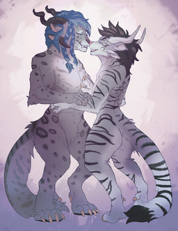 blue_eyes blue_hair charr claws couple_(disambiguation) digitigrade duo embrace eye_contact fangs felid female fur grey_fur guild_wars hair hi_res horn looking_at_another mammal multi_ear otherwords pink_nose pubes smile spots spotted_fur striped_fur stripes toe_claws video_games
Rating: Safe
Score: 10
User: g3kk3y
Date: March 15, 2019 blue_eyes blue_hair charr claws couple_(disambiguation) digitigrade duo embrace eye_contact fangs felid female fur grey_fur guild_wars hair hi_res horn looking_at_another mammal multi_ear otherwords pink_nose pubes smile spots spotted_fur striped_fur stripes toe_claws video_games
Rating: Safe
Score: 10
User: g3kk3y
Date: March 15, 2019