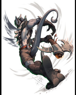 action_pose anthro axe black_body black_pawpads black_scales blue_body blue_fur bottomwear claws clothed clothing dewclaw dynamic feet full_foot_pawpads full_pad fur horn male neck_tuft orange_eyes padded_palms pawpads paws pose scales scaly_pawpads shorts shorts_only tail tail_spines tan_body tan_fur toe_claws topless tuft weapon wings kredri mythology nintendo pokemon squirrel_(razim) drackal dragon generation_4_pokemon hybrid lucario mythological_creature mythological_scalie pokemon_(species) scalie 2025 hi_res