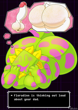 anthro balls big_butt black_background blonde_hair blush bodily_fluids body_hair butt butt_hair claws drooling eyes_closed fantasizing fur genitals glans green_body hair hairy hairy_balls male moobs overweight penis petals plant saggy_balls saliva simple_background smile spots tail text thick_thighs white_body white_fur ch4mm0zotz deltarune undertale_(series) asgore_dreemurr bovid caprine darkner elemental_creature elemental_humanoid flora_fauna floradinn goat humanoid mammal plant_humanoid absurd_res english_text hi_res