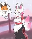 anthro clothing duo female flashing flashing_breasts flashing_pussy male solo_focus surprise undressing starabbit epic_games fortnite catalyst_(fortnite) fennix_(fortnite) canid canine fox fox_spirit mammal red_fox true_fox hi_res