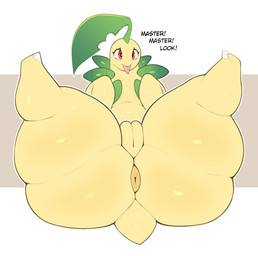 anus big_butt butt female feral genitals huge_butt huge_hips huge_thighs lying nude on_back presenting presenting_vulva puffy_anus red_eyes solo spread_legs spreading tail thick_thighs tongue tongue_out vulva wide_hips datmofo4 justkindofhere nintendo pokemon bayleef generation_2_pokemon pokemon_(species) hi_res